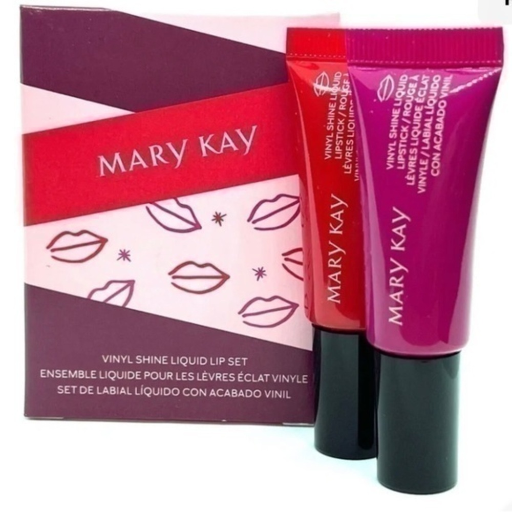 Mary Kay Vinyl Lip set limited edition new in box luminous red and vivid berry